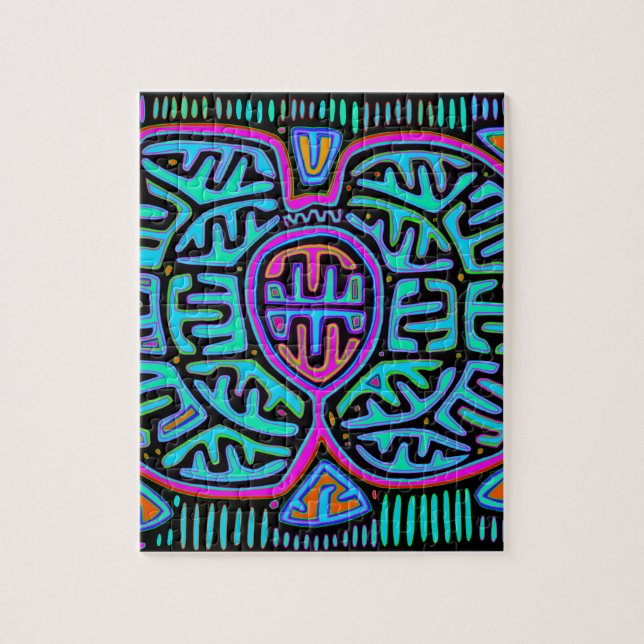 Quebra-cabeça Borboleta Kuna Indiana (Vertical)