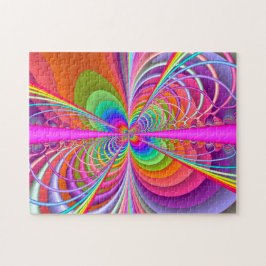Quebra-cabeça Borboleta lunática - arte do Fractal