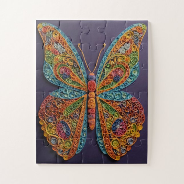 Quebra-cabeça Borboleta Mandala (Vertical)