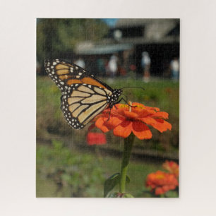 Quebra-cabeça Borboleta Monarca Laranja Durante a Migração de Ca