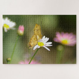 Quebra-cabeça Borboleta Rosa e Amarelo