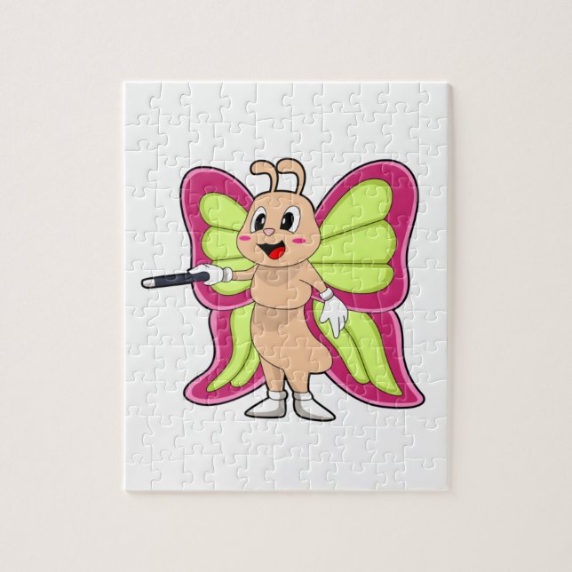 Quebra-cabeça Borboleta Varinha mágica (Vertical)