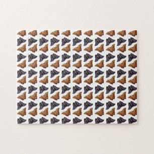 Quebra-cabeça Borboletas Vintage Ilustração Arte