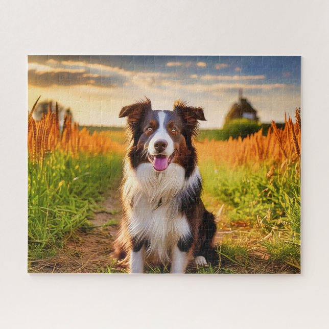Quebra-cabeça Border Collie  (Horizontal)