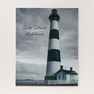 Quebra-cabeça Bordie Island Lighthouse preto e branco