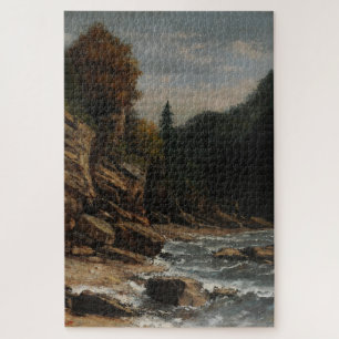 Quebra-cabeça Bords du lac Léman - Gustave Courbet