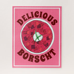 Quebra-cabeça Borscht Leste Europeu Beet Beet Sopa