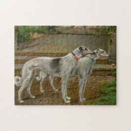 Quebra-cabeça Borzoi Watercolor