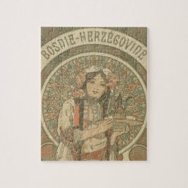 Quebra-cabeça Bósnia e Herzegovina por Alphonse Mucha (1900)