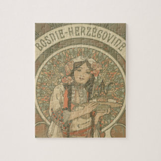 Quebra-cabeça Bósnia e Herzegovina por Alphonse Mucha (1900)