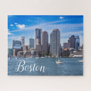 Quebra-cabeça Boston Massachusetts Skyline JigserQuebra-cabeça