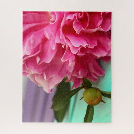 Quebra-cabeça Botânica da Flor Rosa Elegante