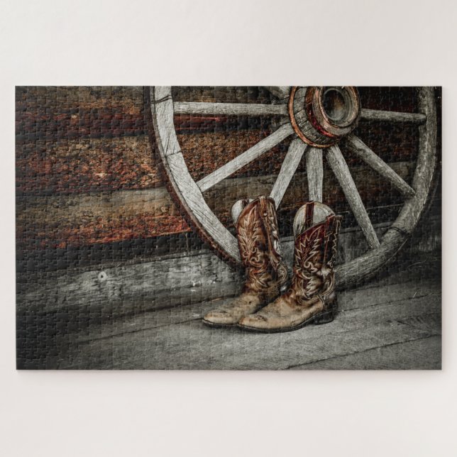 Quebra-cabeça Botas de Cowboy (Horizontal)