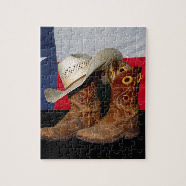 Quebra-cabeça Botas e Hat.jpg de Texas (Vertical)