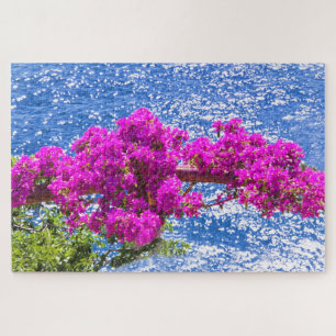 Quebra-cabeça Bougainvillea Roxa In Positano, itália