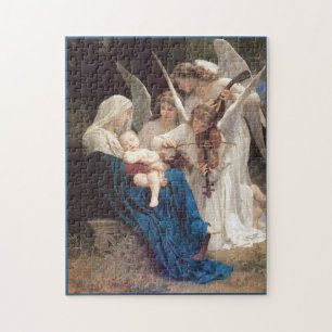 Quebra-cabeça Bougereau Virgem com Angels Christian art Jigsee