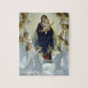 Quebra-cabeça Bouguereau - Virgin com anjos
