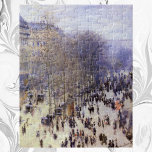 Quebra-cabeça Boulevard des Capucines, por Claude Monet, Belas A<br><div class="desc">Boulevard des Capucines (1873), de Claude Monet, é uma pintura vintage impressionismo de paisagem urbana de arte que apresenta uma cena de rua em Paris, França. O Boulevard des Capucines é um dos quatro "grands boulevards" em Paris, uma cadeia de boulevards que circulam a leste-oeste que inclui também o Boulevard...</div>