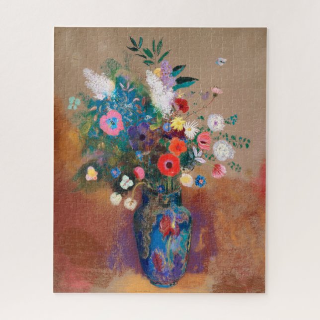 Quebra-cabeça Bouquet Of Wild Field Flowers - Odilon Redon (Vertical)