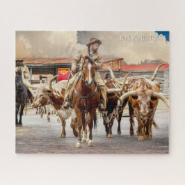 Quebra-cabeça Bovinos, Longhorns & Cowboys, Fort Wort, TX