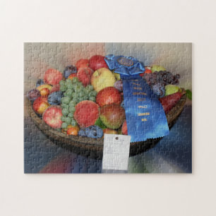 Quebra-cabeça Bowl da Fruta da Feira Azul do País
