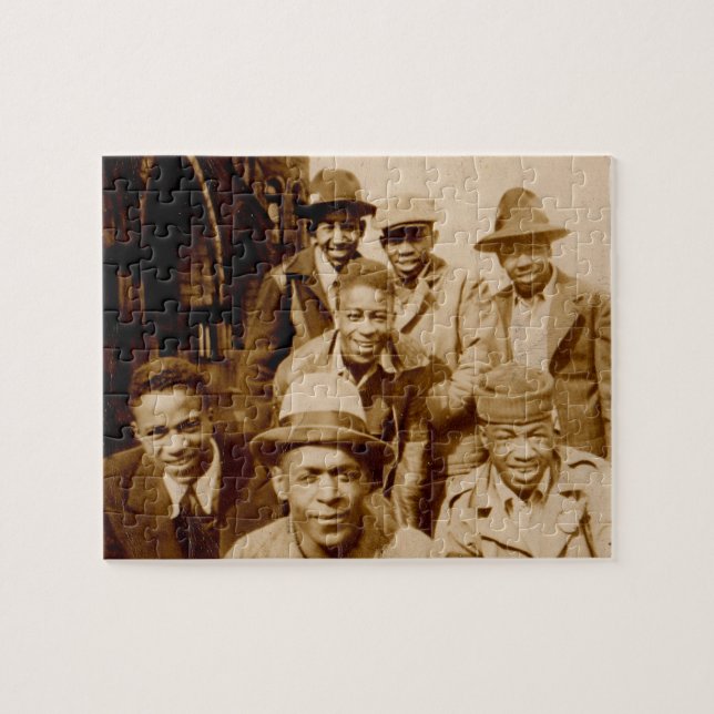 Quebra-cabeça boyz dos anos 30 da capa RPPC (Horizontal)