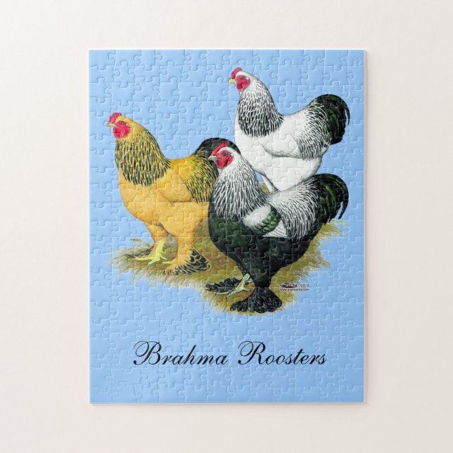 Quebra-cabeça Brahmas Three Roosters (Vertical)