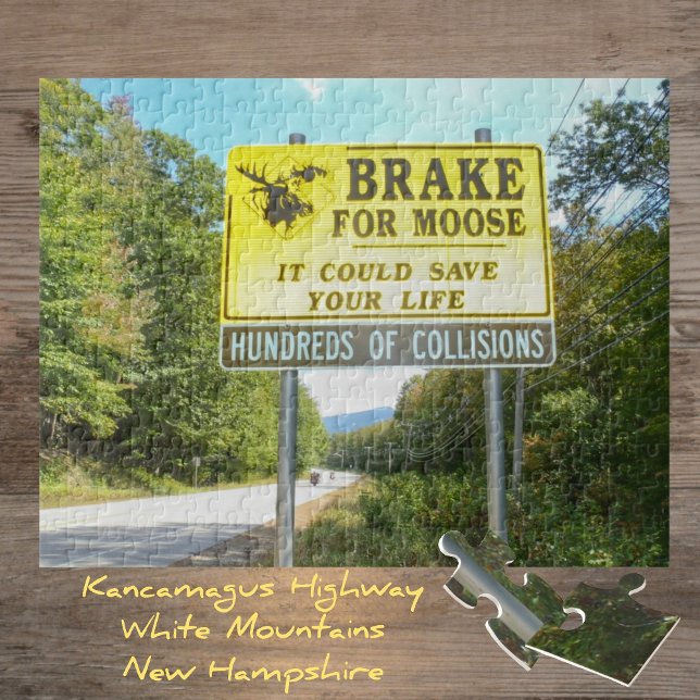 Quebra-cabeça Brake for Moose Kancamagus Highway New Hampshire (Criador carregado)