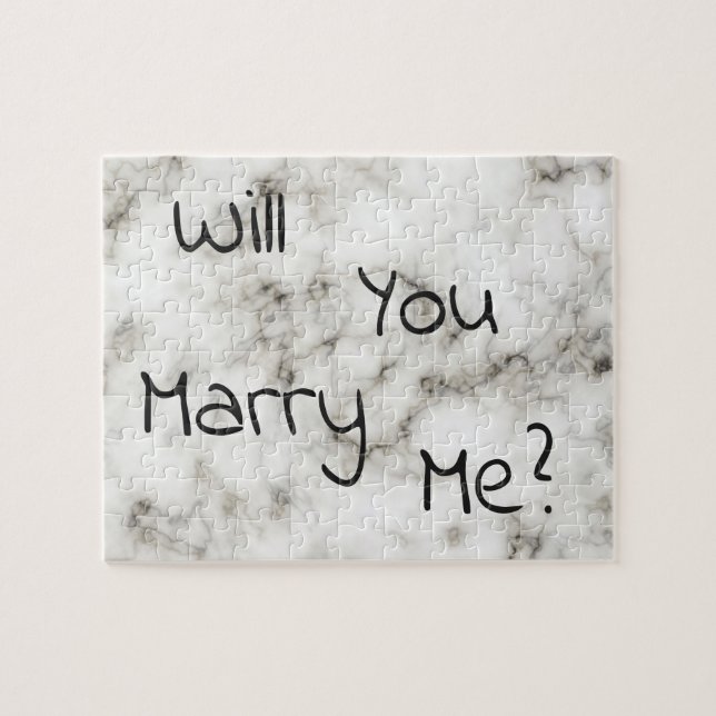 Quebra-cabeça branco-mármore (Horizontal)