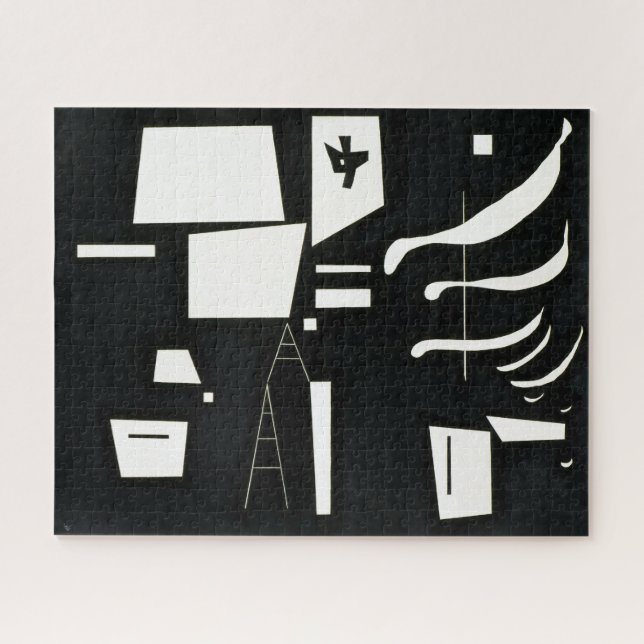 Quebra-cabeça Branco - Suave e Duro | Kandinsky | (Horizontal)