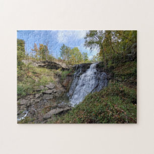 Quebra-cabeça Brandywine Falls, Parque Nacional de Cuyahoga, que