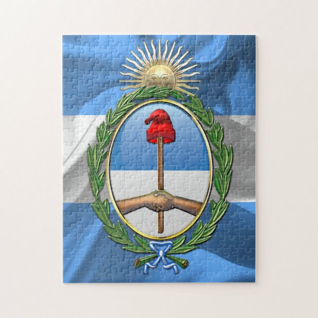 Quebra-cabeça Brasão de Argentina (Vertical)