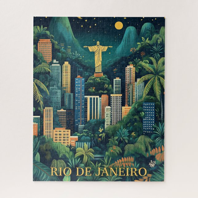 Quebra-cabeça Brasil do Rio de Janeiro (Vertical)