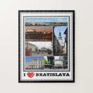 Quebra-cabeça Bratislava - Eu Amo - Eslováquia -