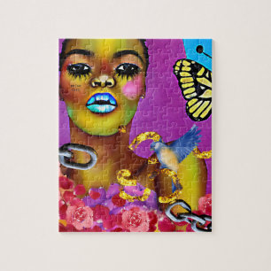 Quebra-cabeça Break Free African American Woman Art