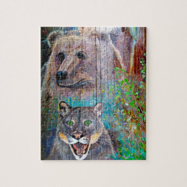 Quebra-cabeça Bridge Pier Art Oregon. (Vertical)