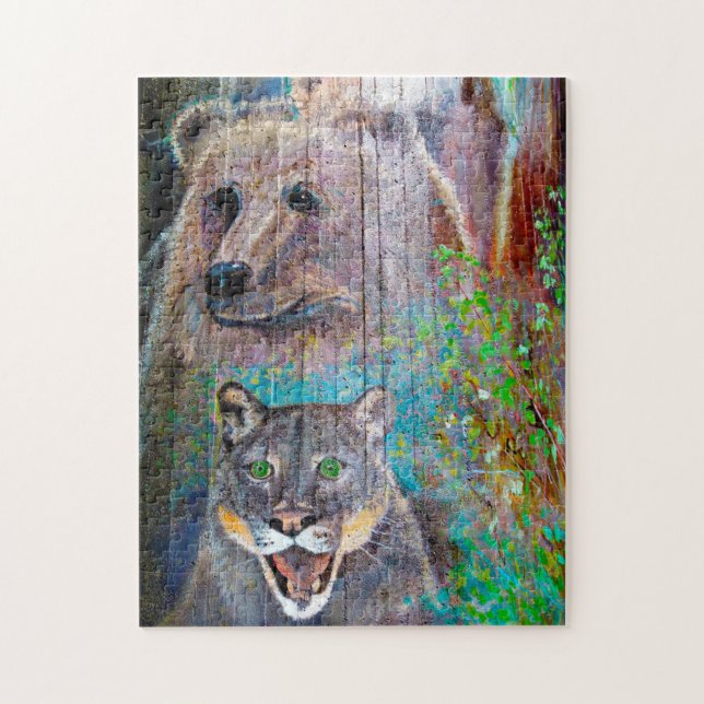 Quebra-cabeça Bridge Pier Art Oregon. (Vertical)