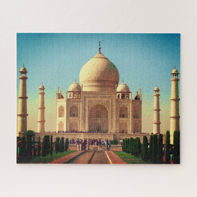 Quebra-cabeça bright taj mahal índia (Horizontal)