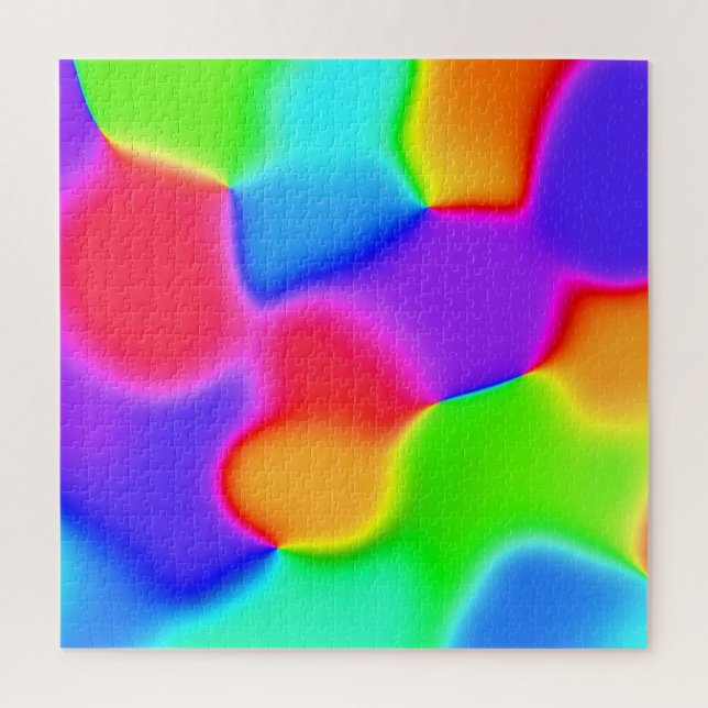 Quebra-cabeça brilhante do arco-íris (Vertical)