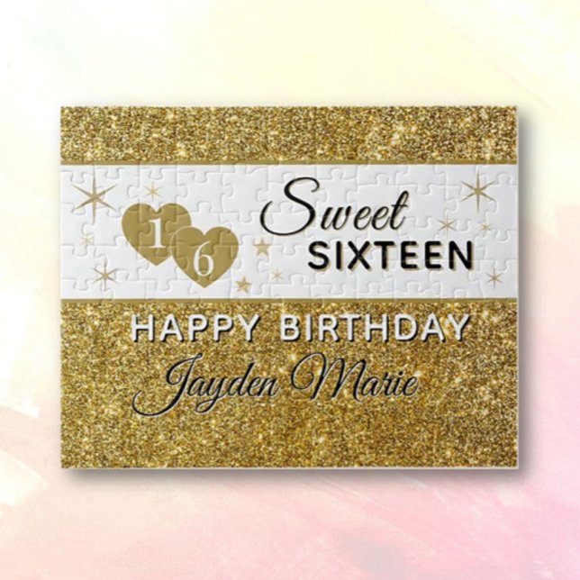 Quebra-cabeça Brilho!! Aniversário de Sweet 16 personalizado (Criador carregado)