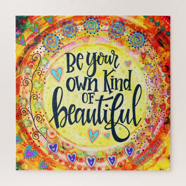 Quebra-cabeça Brincadeira Amarelo Seja Sua Bela (Vertical)