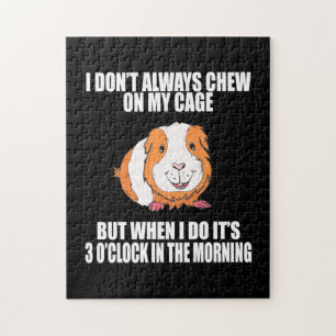 Quebra-cabeça Brinco Com O Porco Da Guine De Manhã