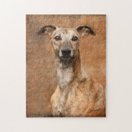 Quebra-cabeça Brindle Whippet Dog