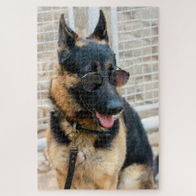 QUEBRA-CABEÇA BRINQUEDO PASTOR ALEMÃO (Vertical)