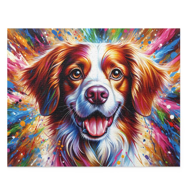 Quebra-cabeça Brittany Spaniel: Laranja e Branco Epagneul (Brittany Spaniel Puzzle: Orange and White Epagneul Breton Jigsaw)