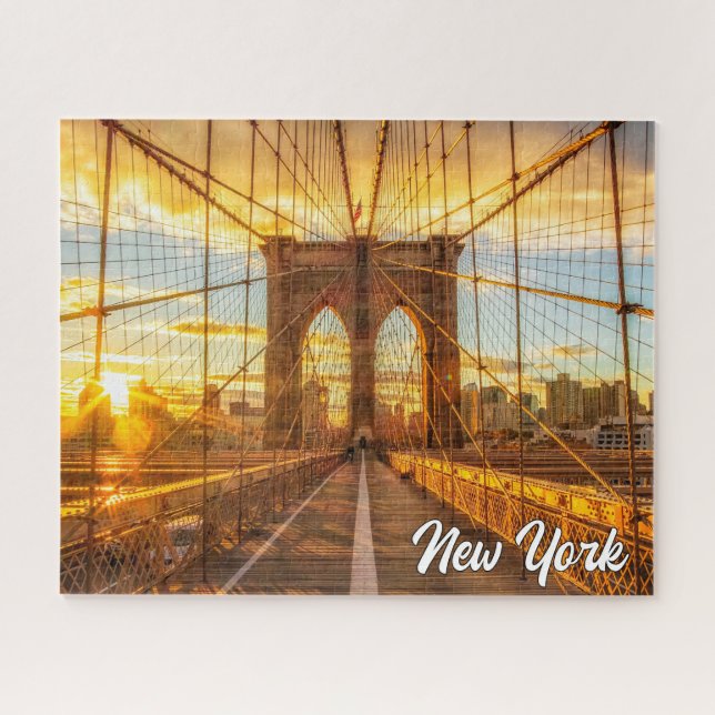 Quebra-cabeça Brooklyn Bridge, Nova Iorque, Estados Unidos (Horizontal)