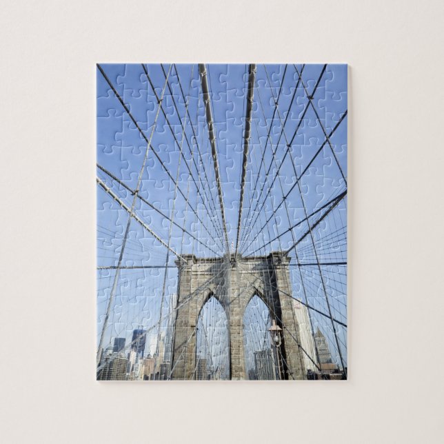 Quebra-cabeça Brooklyn Bridge, Nova Iorque, NY, EUA (Vertical)