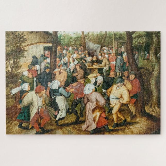 Quebra-cabeça Bruegel II, "Dança de Casamento no Ar Aberto", (Horizontal)