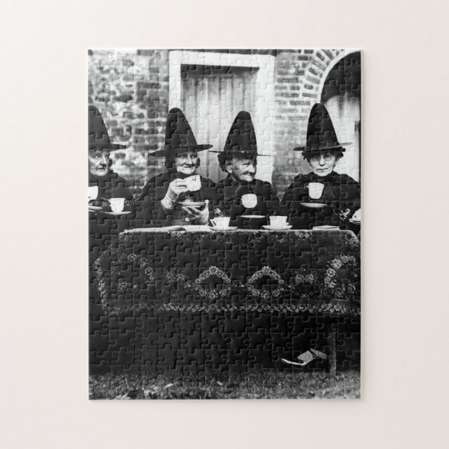 Quebra-cabeça Bruxas do País de Gales - Vintage do Tea Party (Vertical)