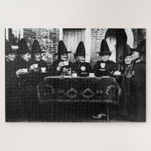 Quebra-cabeça Bruxas Galesas Tendo Tea Crone Teatime